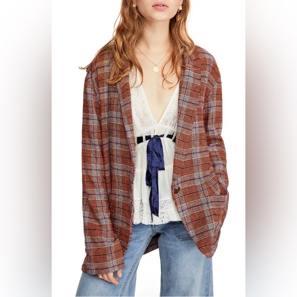 FP Plaid Blazer - Picture 1 of 16